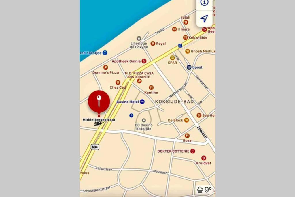 Zonnige Studio Mermoz Koksijde-Bad المظهر الخارجي الصورة